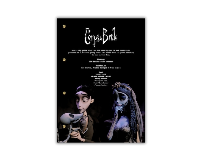 Corpse Bride Script/Screenplay