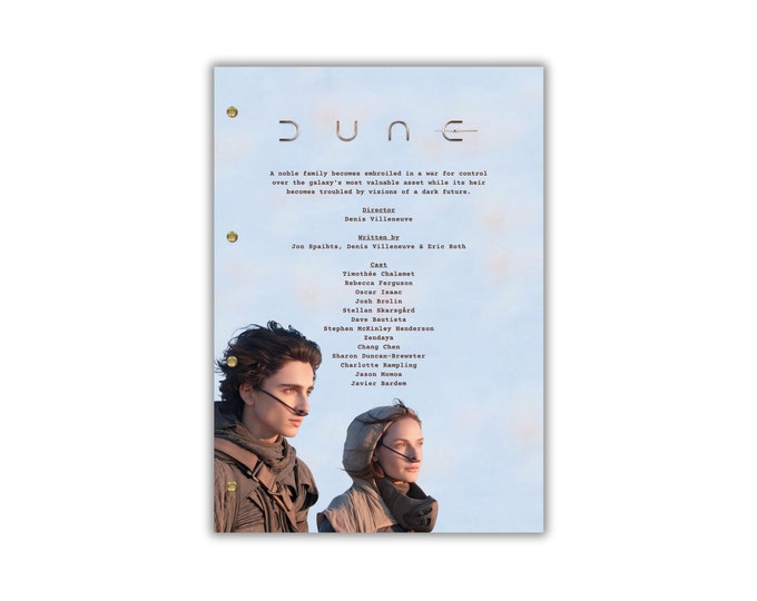 Dune Script/Screenplay