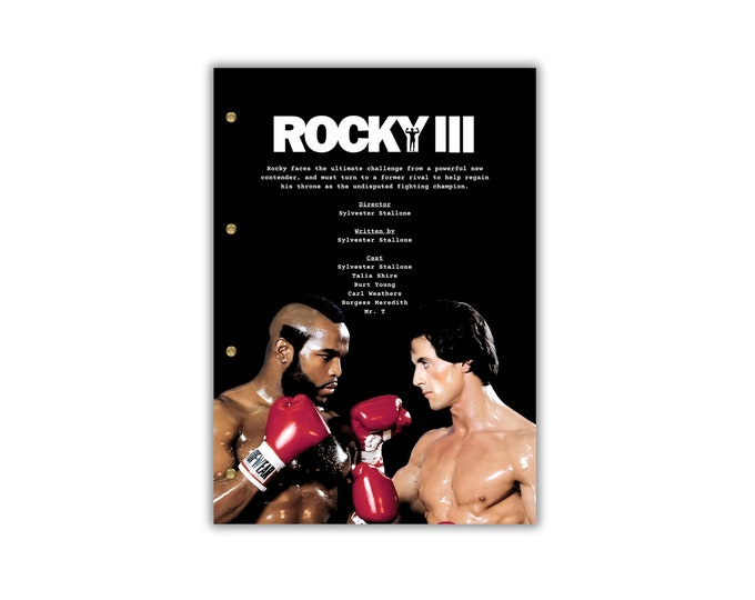 Rocky III Script/Screenplay