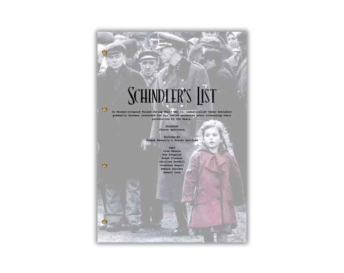 Schindler's List Script/Screenplay