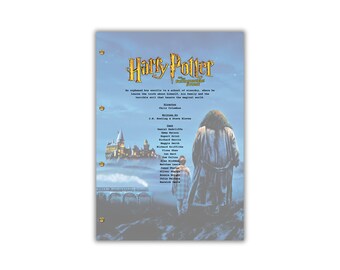 Harry Potter and the Philosopher's Stone Script/Screenplay