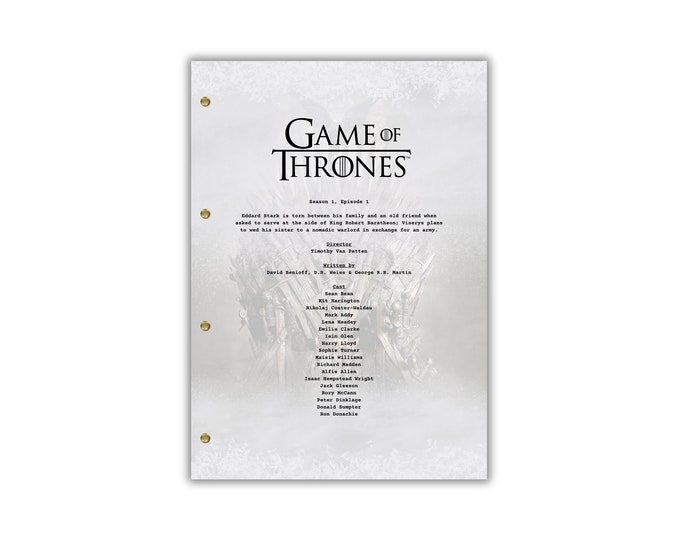 Game Of Thrones (Season1, Episode 1) Script/Screenplay