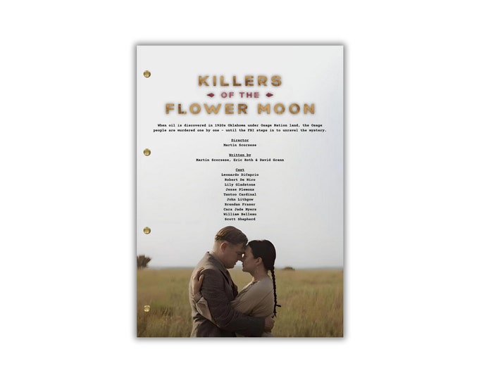 Killers of the flower moon Script/Screenplay