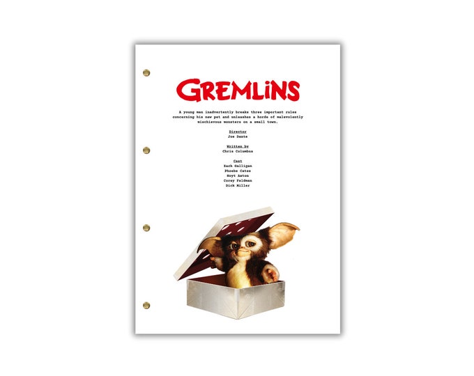 Gremlins Script/Screenplay