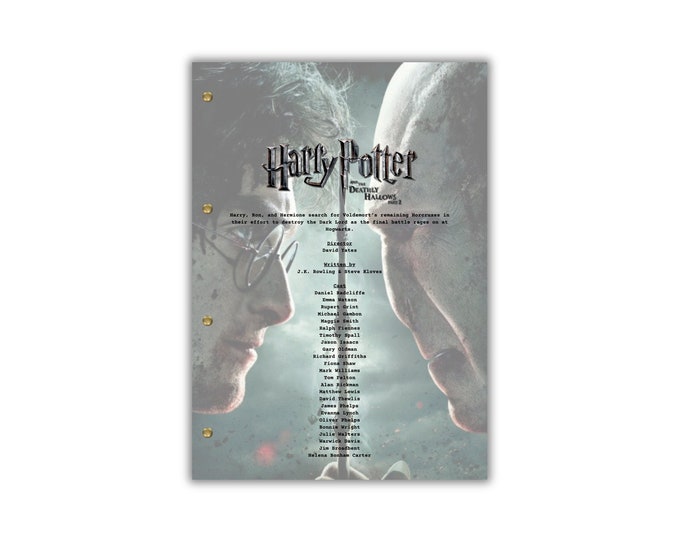 Harry Potter and the Deathly Hallows: Part 2 Script/Screenplay