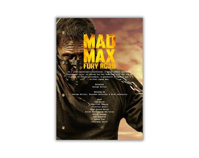 Mad Max Fury Road Script/Screenplay