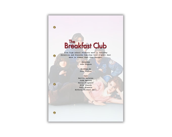 The Breakfast Club Script/Screenplay