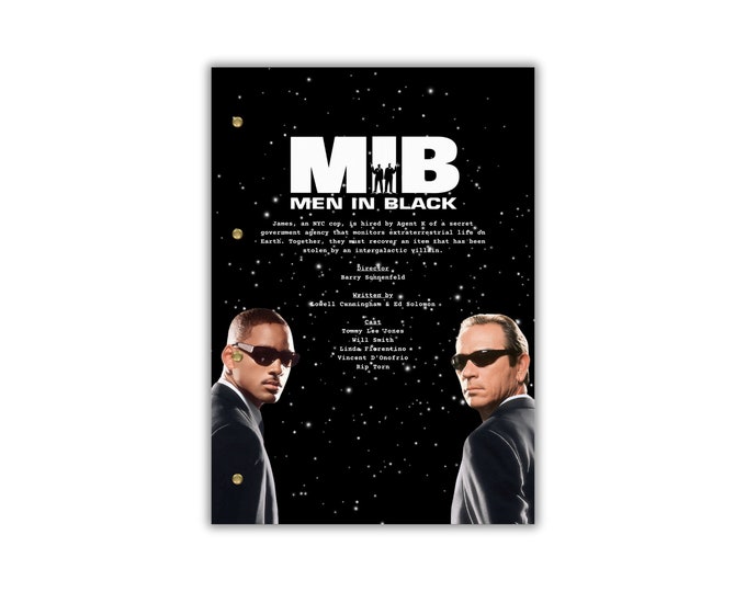 Men In Black Script/Screenplay