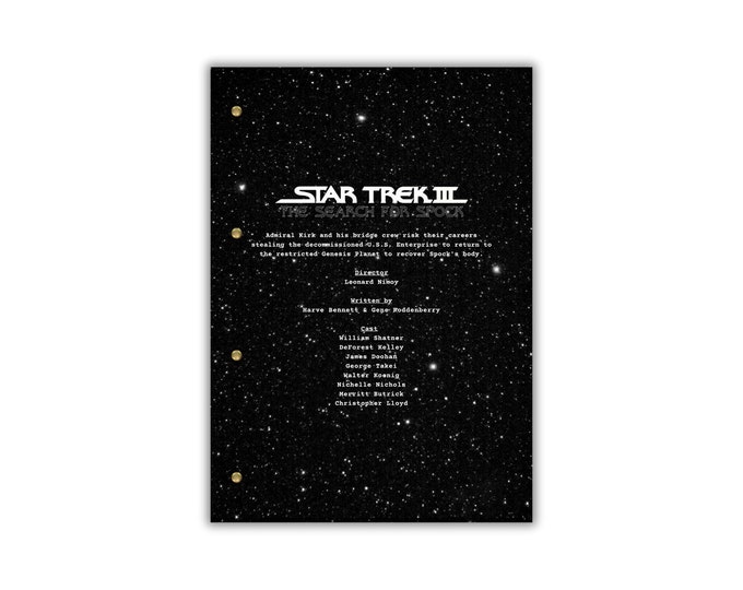 Star Trek: The search for Spok Script/Screenplay