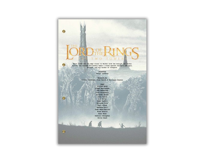 The Lord of the Rings: The Two Towers Script/Screenplay