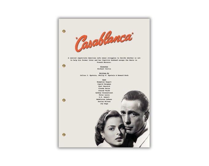 Casablanca Script/Screenplay