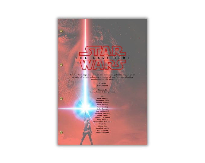 Star Wars Episode VIII – The Last Jedi Script/Screenplay
