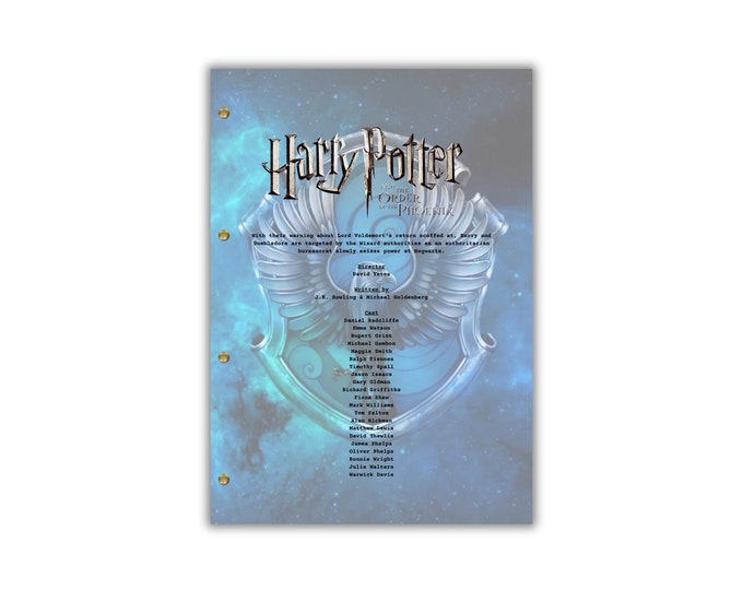 Harry Potter and the Order of the Phoenix Script/Screenplay