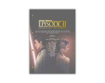 Star Wars Episode II – Attack of the Clones Script/Screenplay