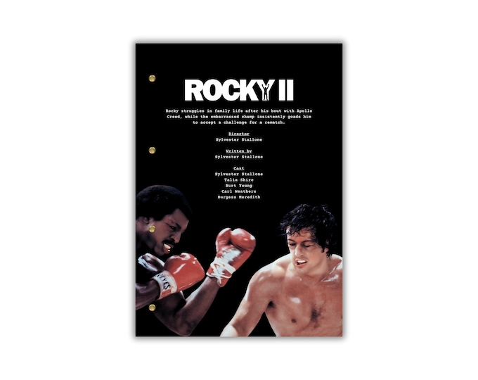 Rocky II Script/Screenplay