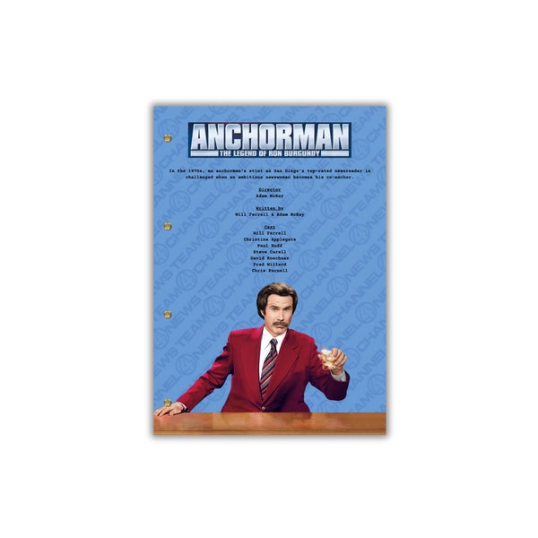 Anchorman: The Legend of Ron Burgundy Script/Screenplay