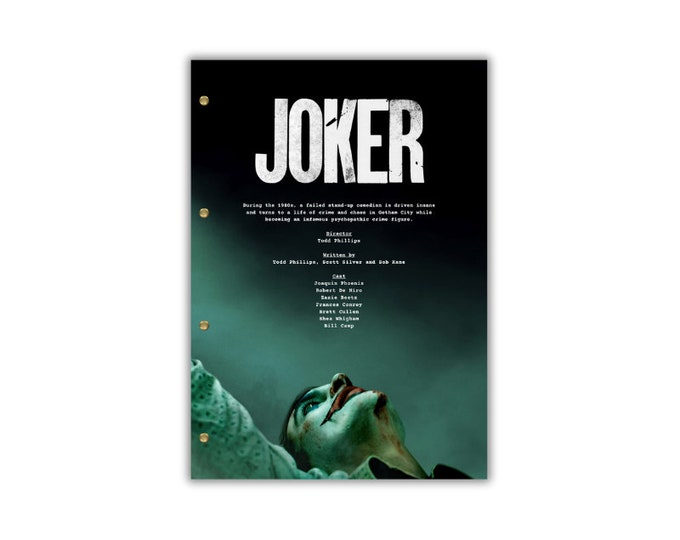 Joker Script/Screenplay