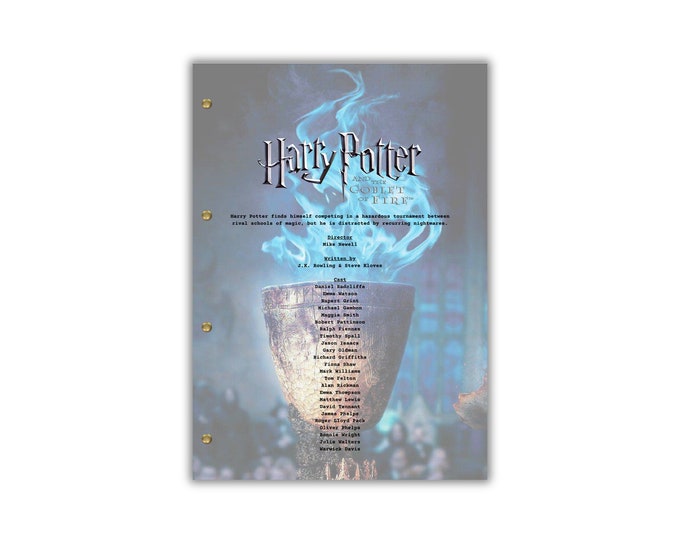 Harry Potter and the Goblet of Fire Script/Screenplay