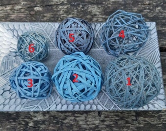 Handgefertigte dekorative Kugeln: Jute, Rattan & Korbvasenfüller