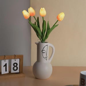 LED Tulips Bouquet, Artificial Flowers Bouquet, Flower Fairy Lights