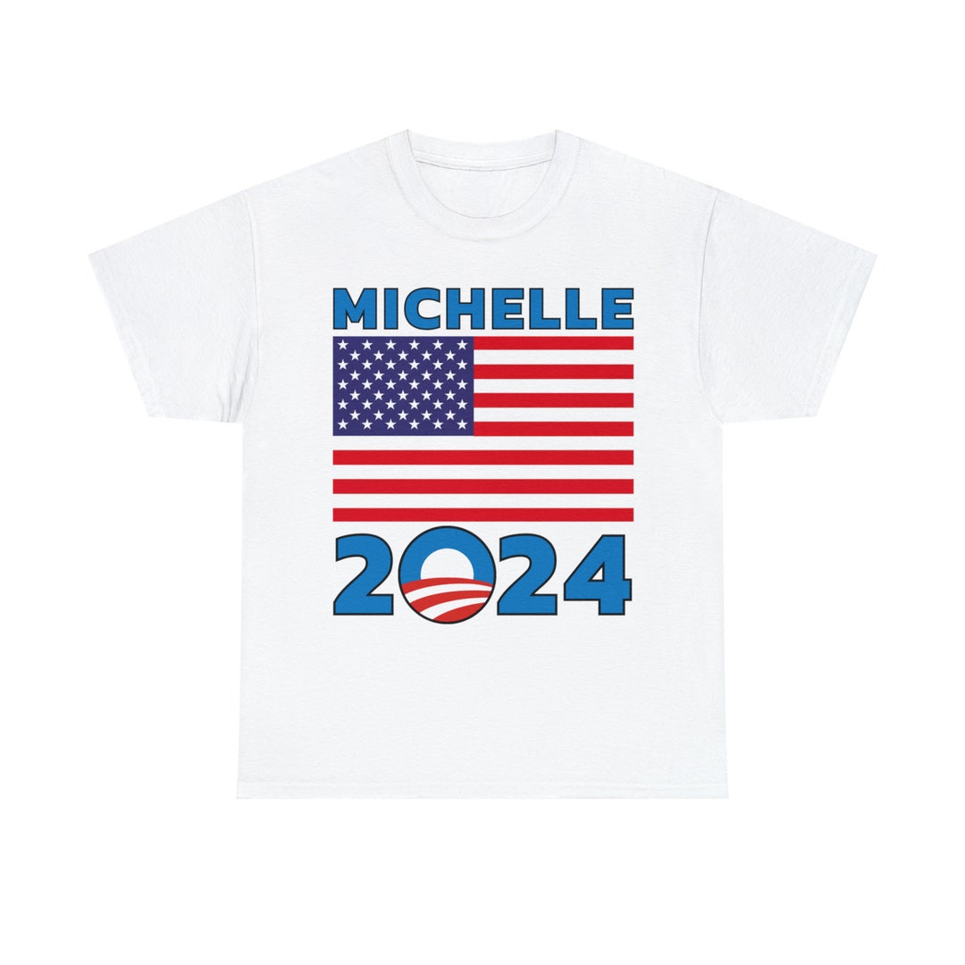 Michelle Obama 2025 USA Flag Design Unisex Heavy Cotton Tee Etsy