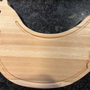 Chicken Shaped Cutting Board - Hickory