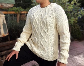 Love Story Fisherman Sweater Inspired Fisherman The cable knit Sweater Christmas Gift for him her for birthday gift Replica