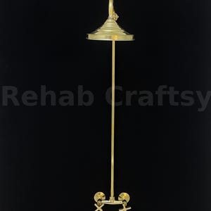 Solid Brass Rainfall Head Shower System: Antique Bathroom Fixture