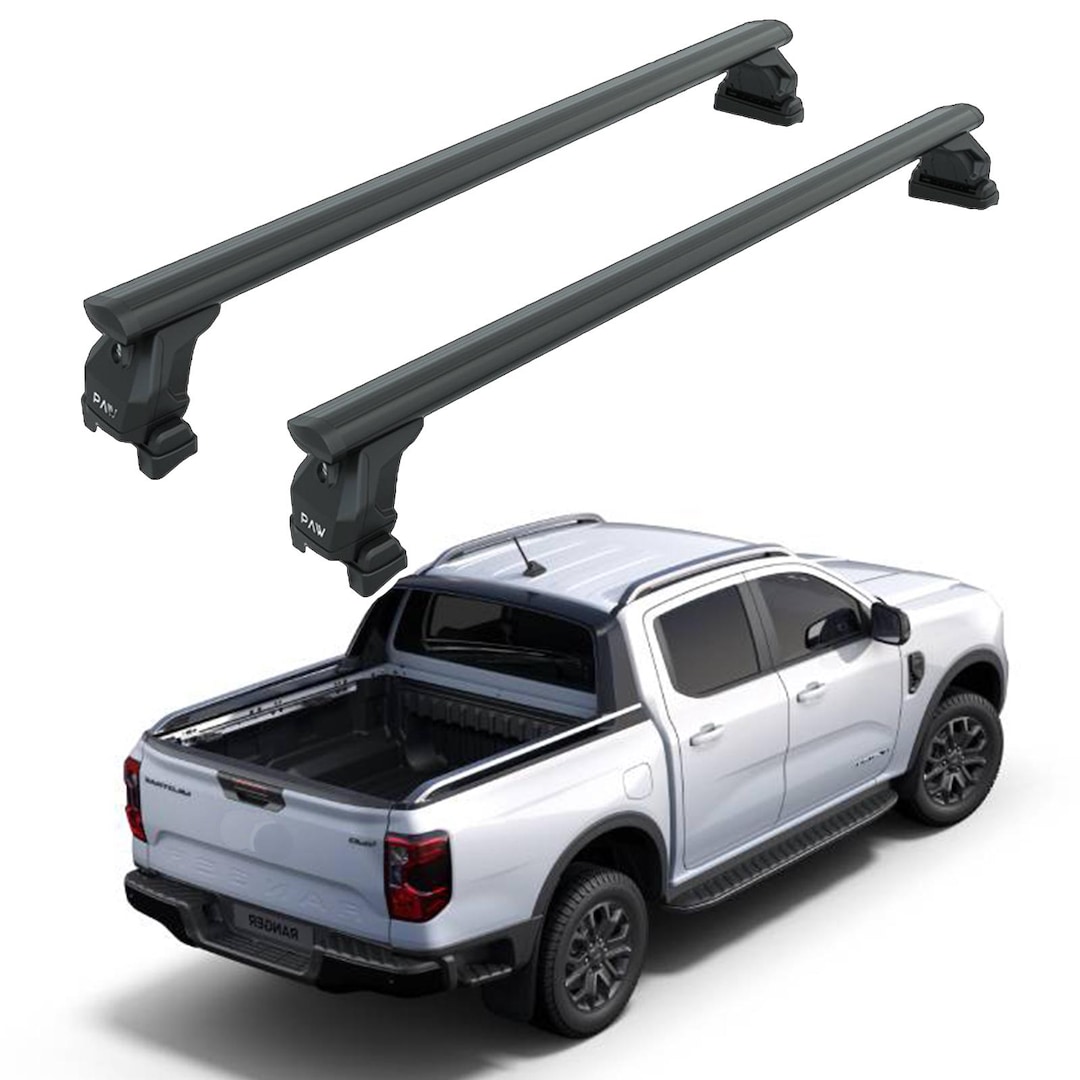 Ford Ranger Wiltrack Bed Rack Crossbars: Lockable Aluminum, (2022-up ...