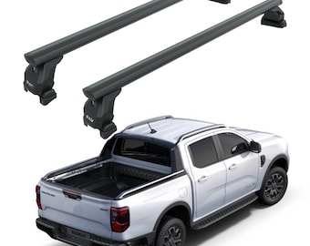 Barras transversales para caja de Ford Ranger Wiltrack: aluminio con cerradura (2022 en adelante)