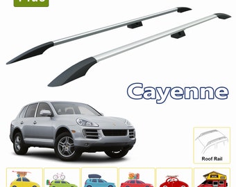 For Porsche Cayenne Roof Rails Baggage Luggage Rack Rail 2003-2010 Silver