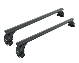 Volvo S60 Sedan Roof Rack Cross Bars Metal Bracket Normal Roof Alu Black 2008-2012