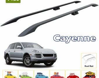 For Porsche Cayenne Roof Rails Baggage Luggage Rack Rail 2003-2010 Black
