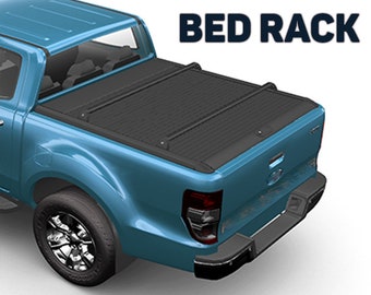 Volkswagen Amarok Bed Rack System: Aluminum Cross Bars, Metal Brackets (2022-Up)