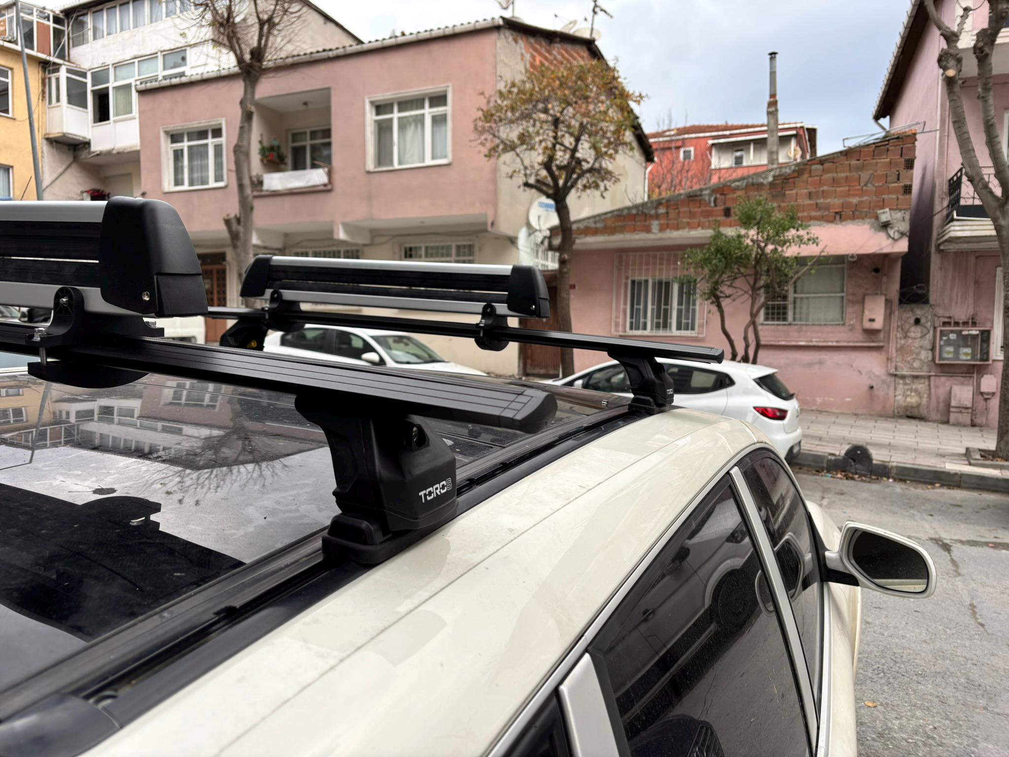 Black Roof Rack Cross Bars For Porsche Cayenne 2003-2010 – Lockable, Aluminum/Steel, 160lb Capacity, Bamboli