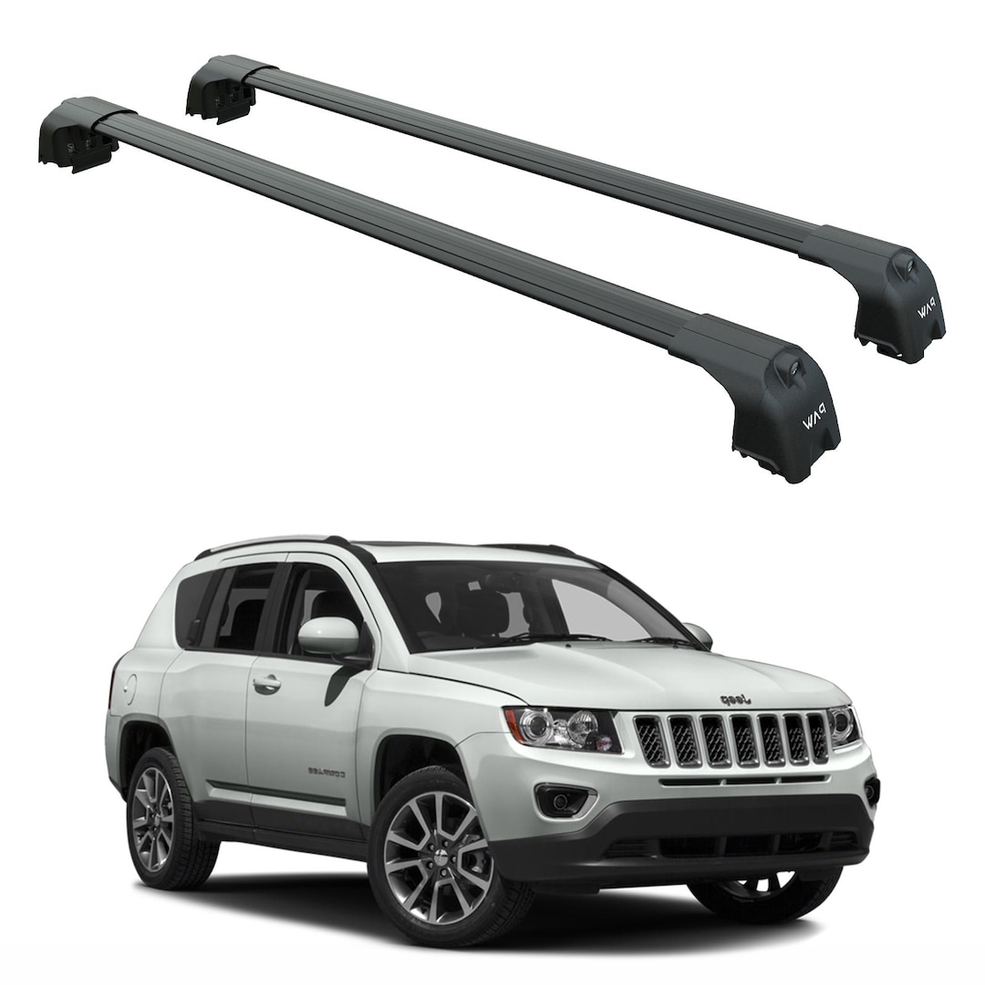Jeep Compass (2011-2017) Roof Rack Cross Bars Flush Rail - Etsy