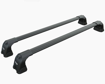 For Bmw 5 E60 Roof Rack Cross Bar Metal Bracket Normal Roof Alu Black 2003-2010