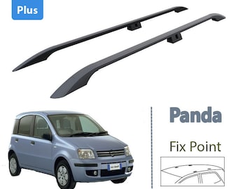 Fiat Panda 169 2003-2012 Aluminium Roof Rails Black