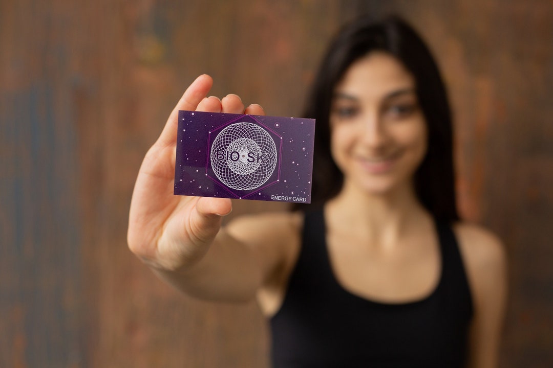 BIOSKY Photonic Healing Crystal Energy Card Eliminate Etsy