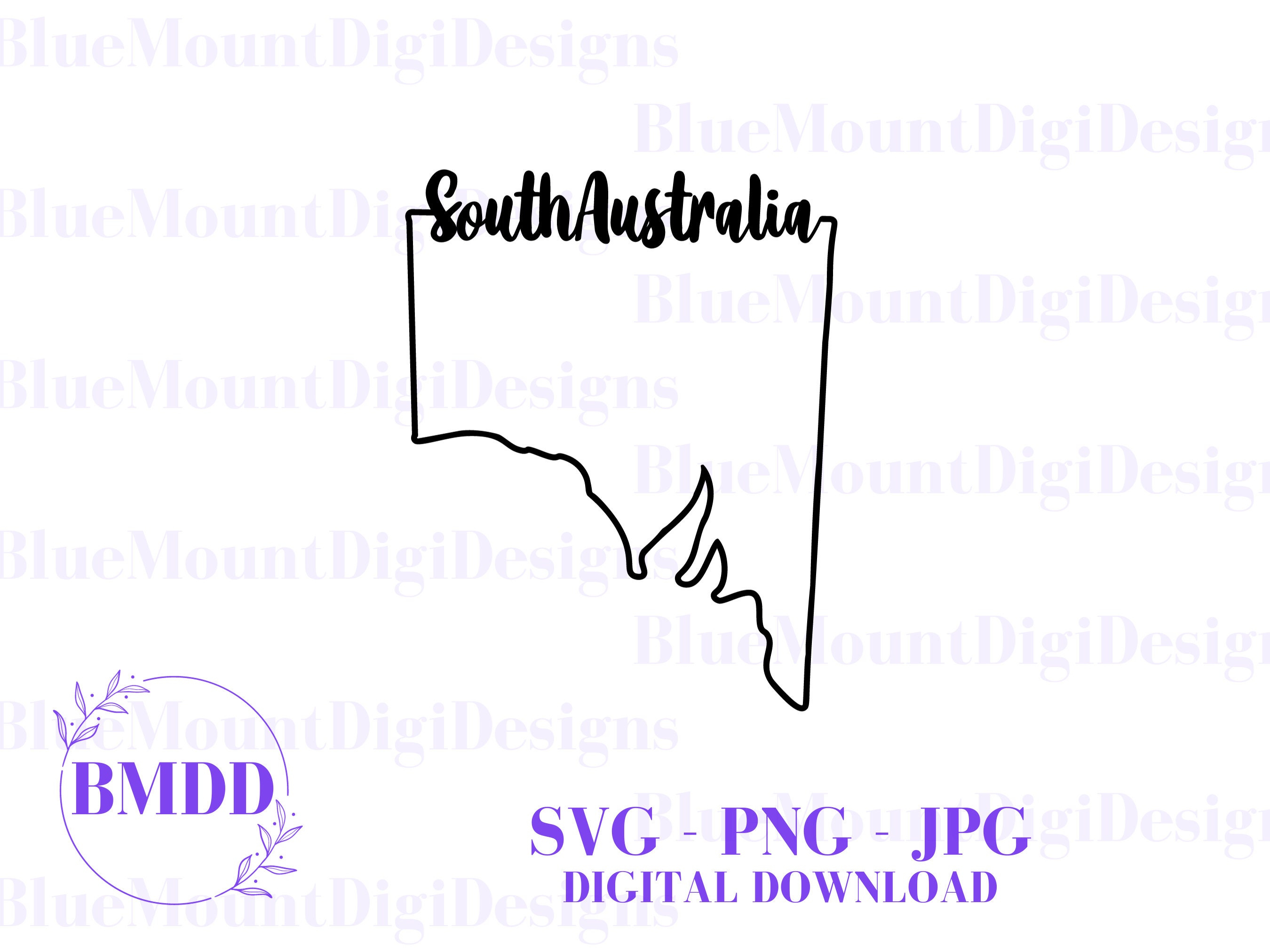 South Australia Outline SVG PNG Download, S.A Svg, SA Png, South