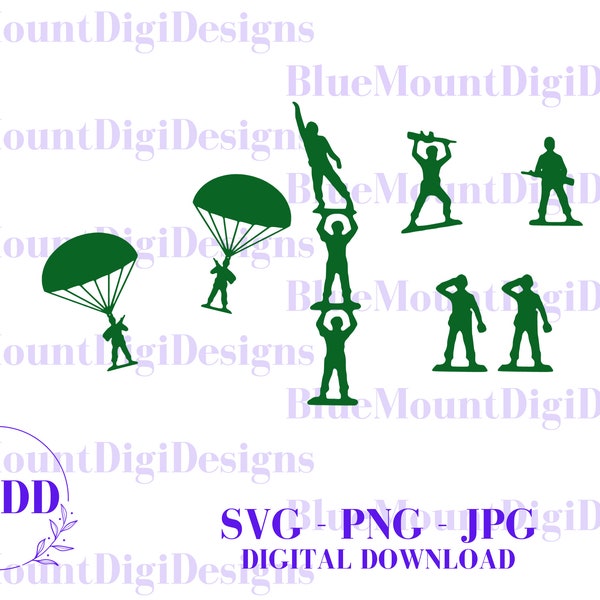 Toy Soldiers SVG, JPG, PNG, Digital Download, Plastic soldiers svg, Toy Soldiers svg, Plastic Army, Toy Soldiers, Cartoon Army,