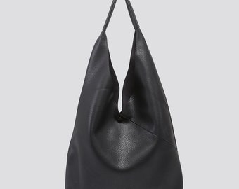 Trendy Vegan Leather Tote bag Slouch Bag Hobo Handbag Leather Shoulder bag with Crossbody bag Gifts for her