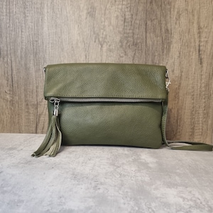 Khaki Leather Bag - Etsy UK Khaki Leather Bag - Etsy UK