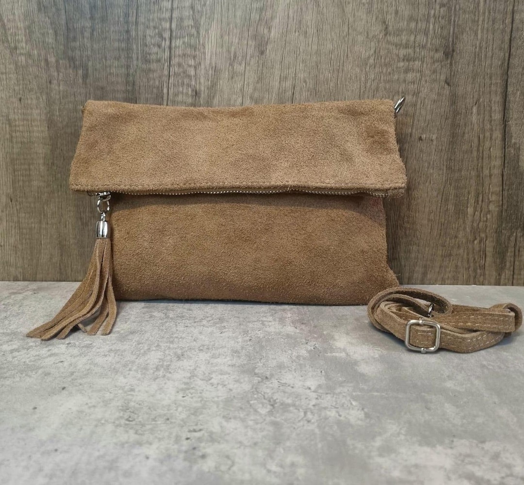 Tassel Suede Crossbody Bag