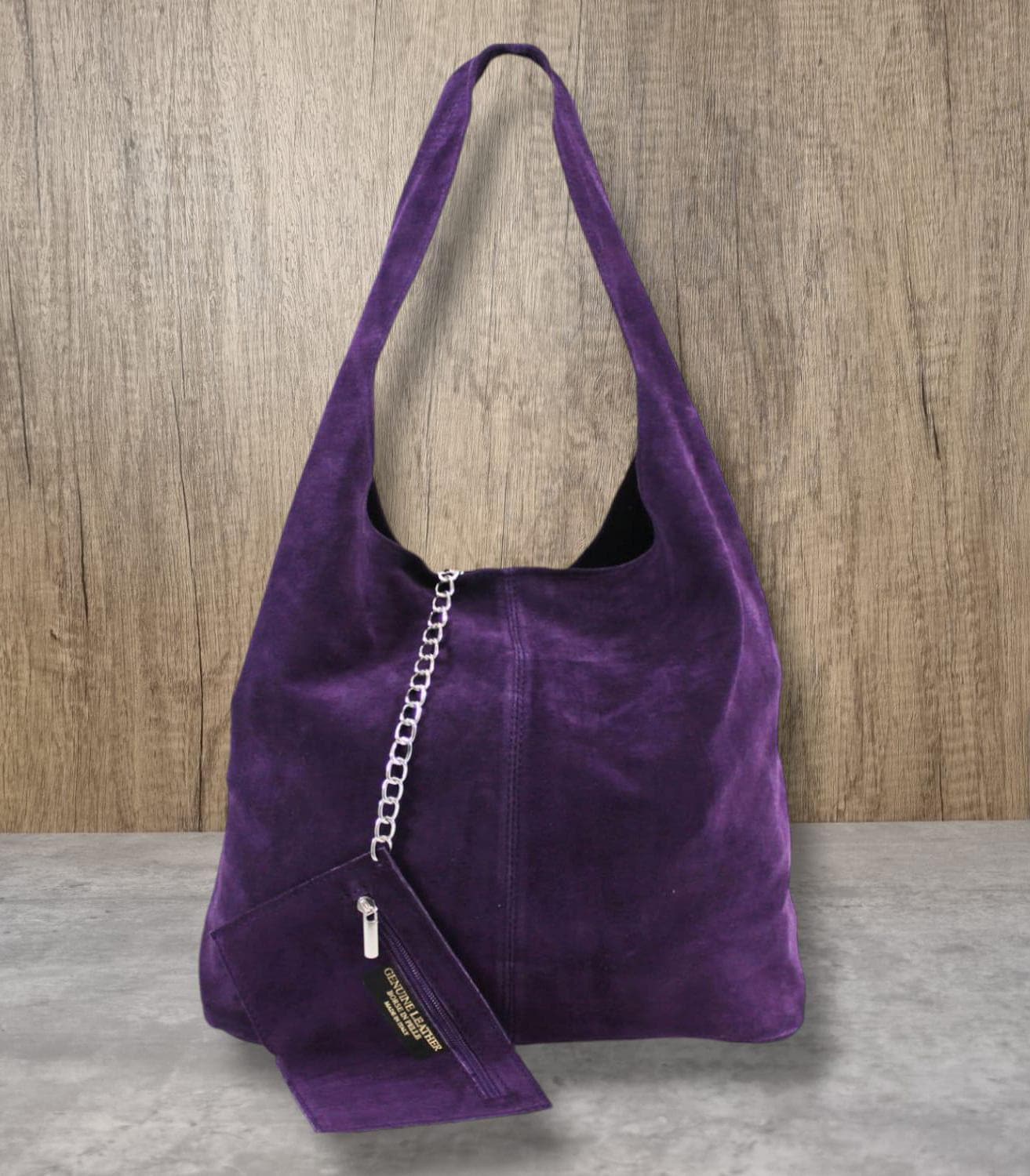 Purple Suede Bag - Etsy