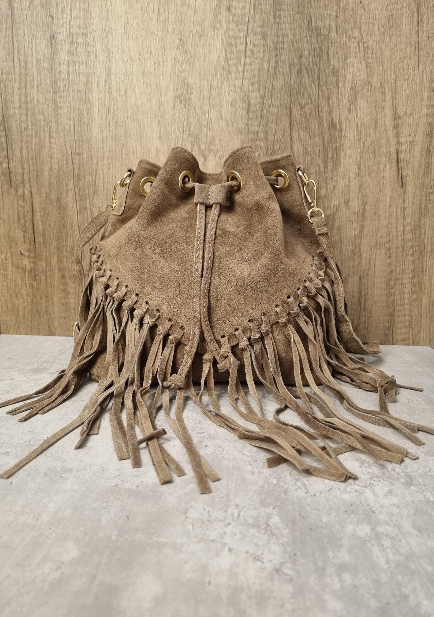 Beige Suede Bag Etsy Canada