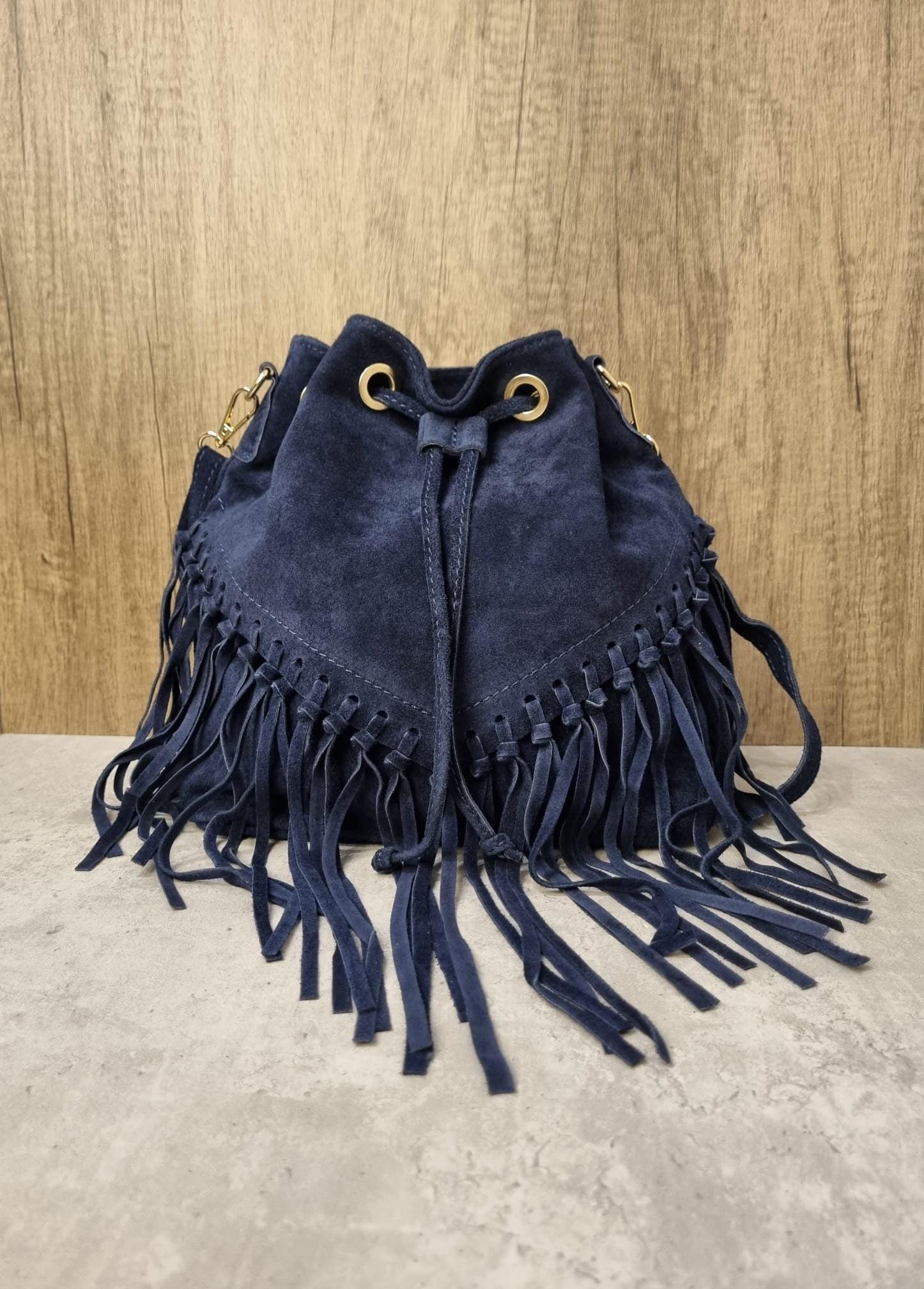 ショルダーバッグ・ポシェット RYSM Starry suede bag - Blue Blue Suede Bag - Etsy