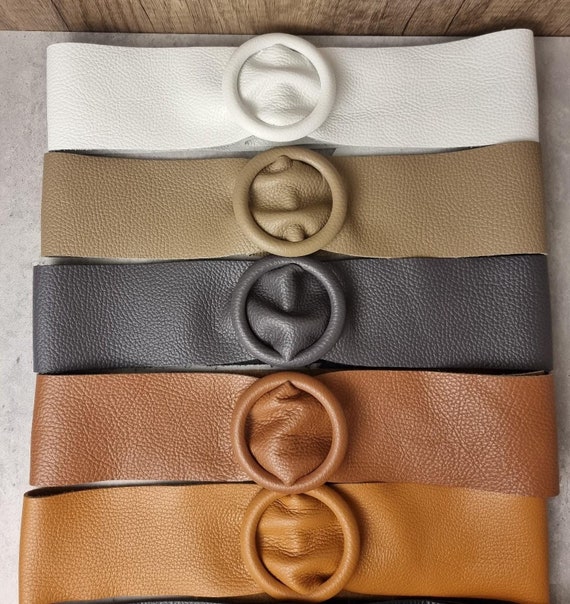 Genuine Leather Wide Waist Belt: Women's Dress Belt