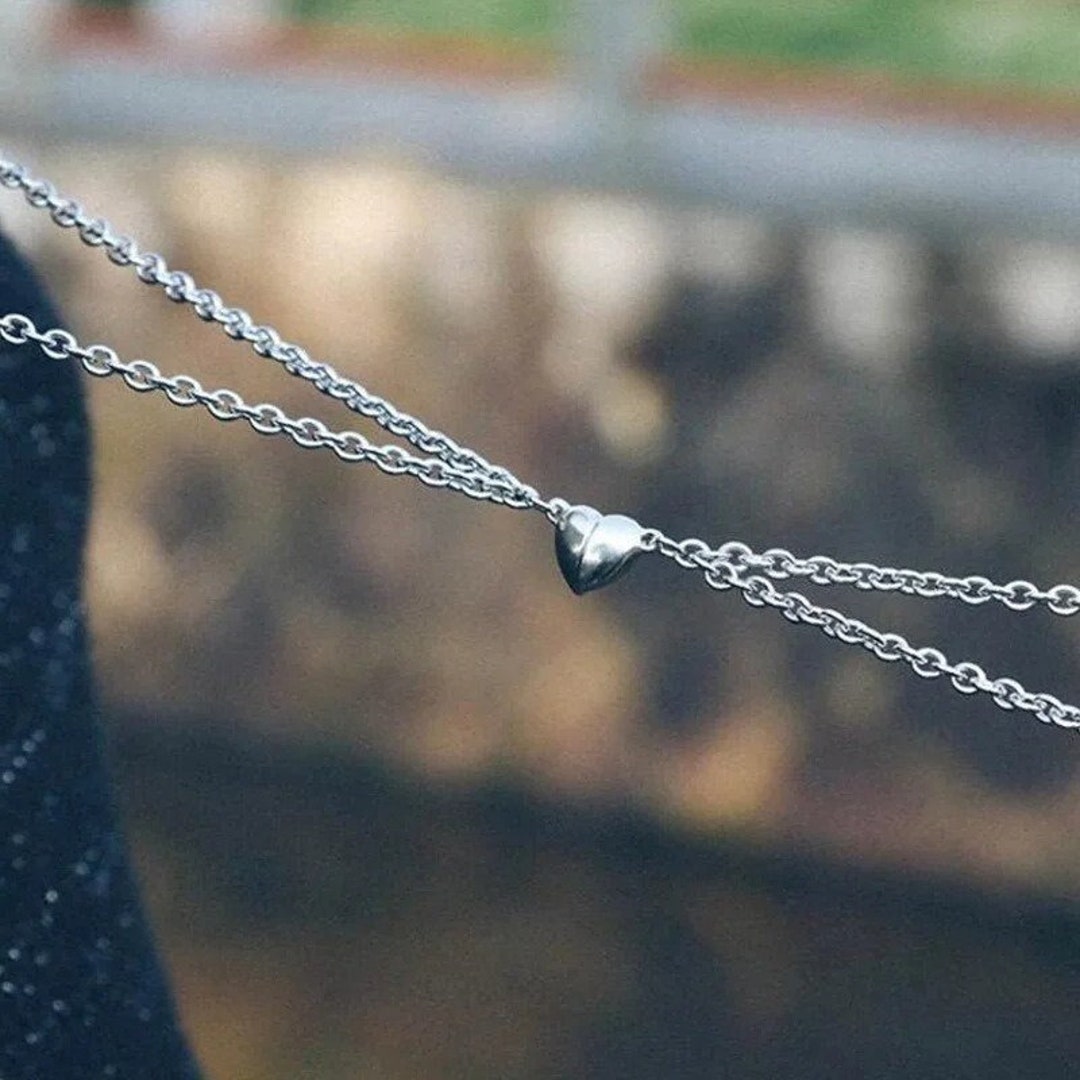 Heart Couples Necklace Set, Jewellery for Couples, Matching