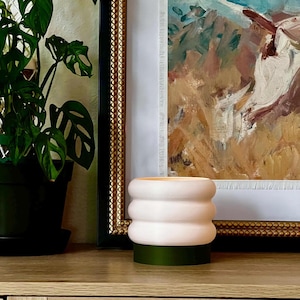 RIPPLE Modern Table Lamp, Small Tealight Lamp for Cozy Interiors, Aesthetic Decor for Home and Office